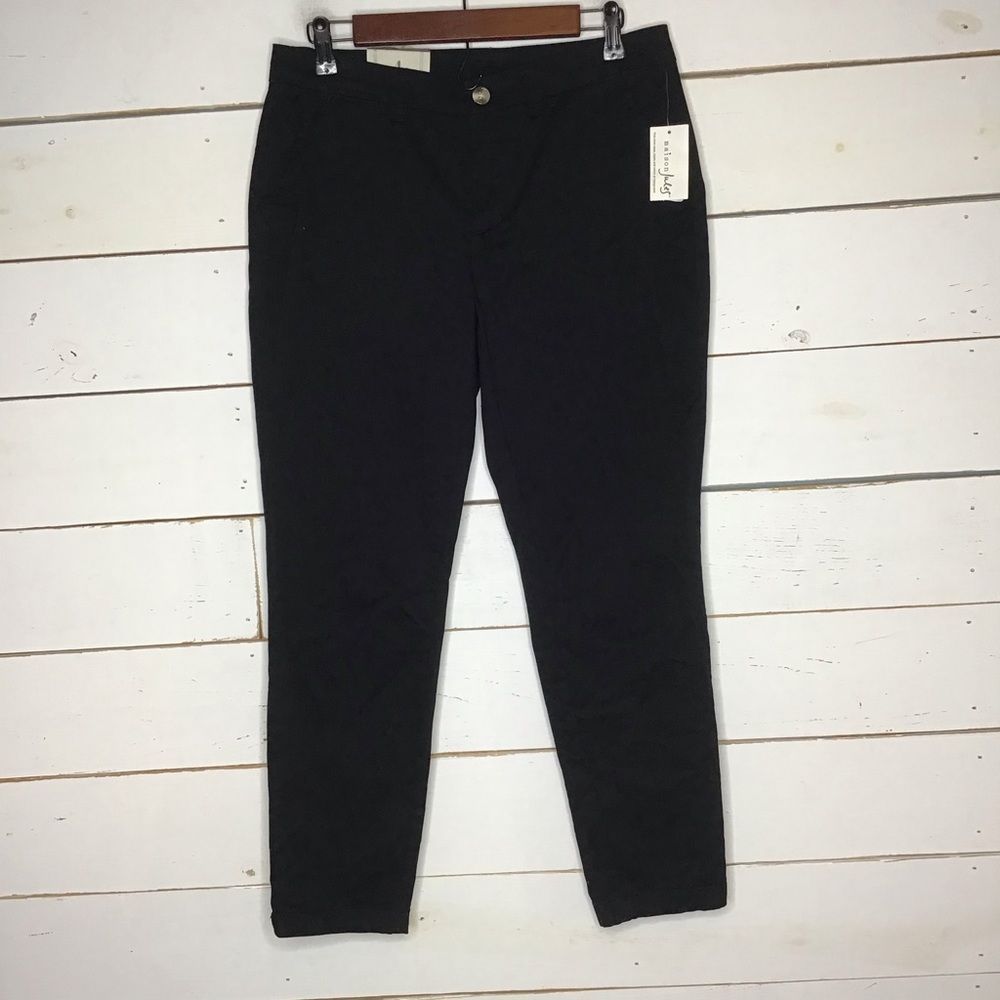 New Maison Jules Essential Pant Mid Rise, Black